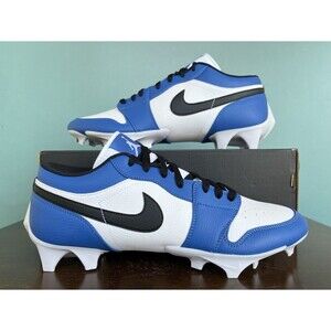 Nike Air Jordan 1 Low TD Game Royal Football Cleats Men's Size 13 FJ6245-104